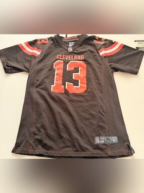 Nike Odell Beckham Jr. #13 Cleveland Browns NFL Game Jersey Youth XL 18/20 Brown
